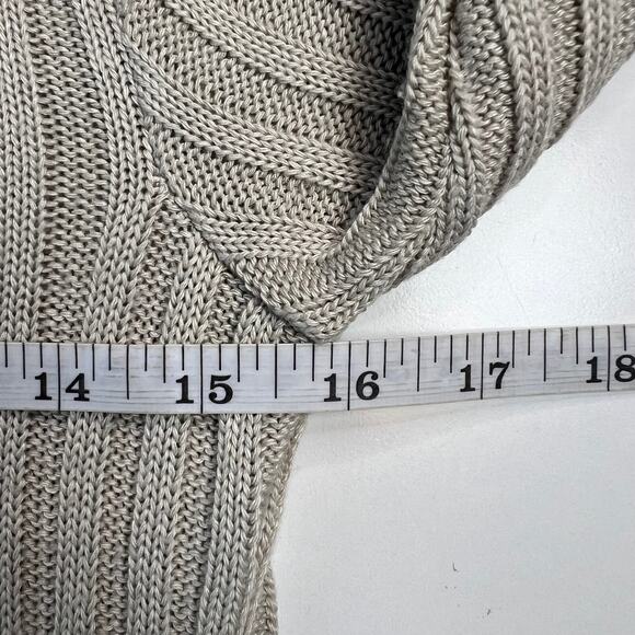 Absolutely Vintage Baby-Tee Top Open-Knit 3/4 Sleeves Boho Y2K Clean Girl Size L - Picture 9 of 12